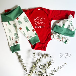Best gift ever Christmas baby outfit, Baby Christmas outfit, Christmas coming home outfit, Gender neutral Christmas clothes, Christmas baby