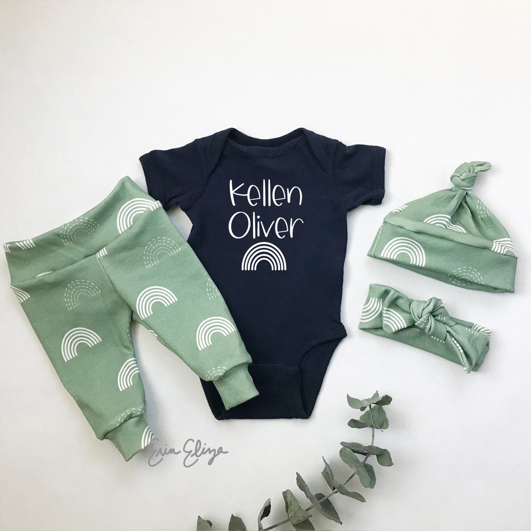 Newborn Rainbow Baby Outfit Coming Home Outfit Rainbow Baby. Etsy
