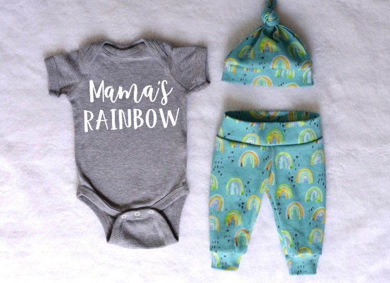 rainbow baby outfit newborn