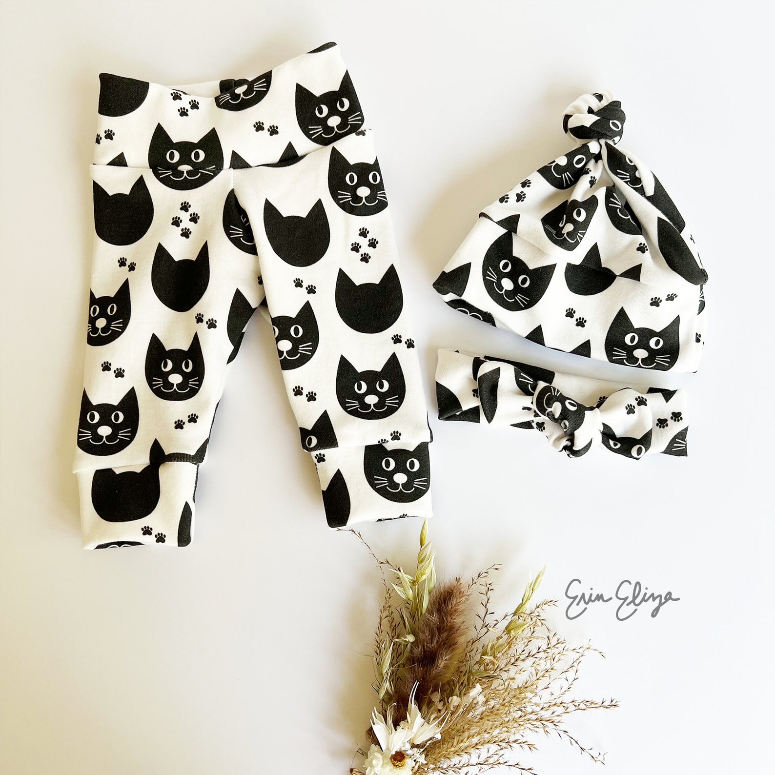 Cat Baby Clothes Cat Baby Outfit Cat Baby Pants Coming Home Etsy
