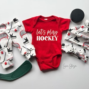 Eishockey Baby, Hockey Outfit, Hockey Baby Geschenk, Hockey Baby, zukünftiger Hockeystar, Minnesota Hockey, Geschenke für Hockeyfans