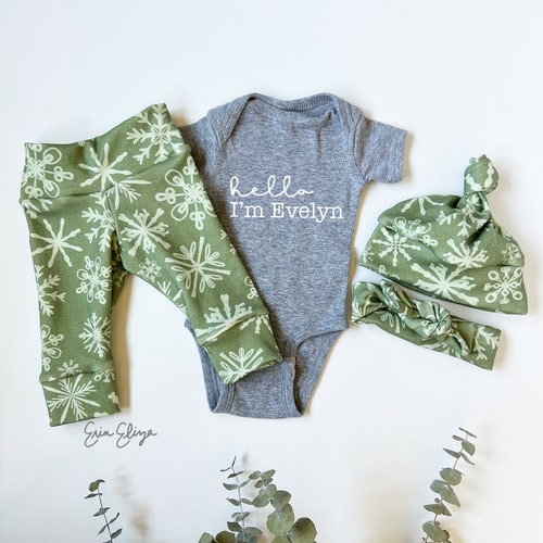 Baby Boy // Gender Neutral Coming Home Outfit // Winter // Etsy