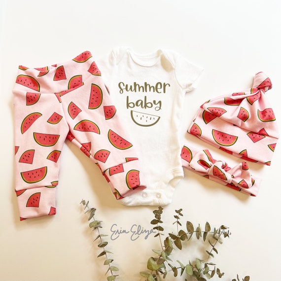 Watermelon Baby Outfit Personalized Watermelon Baby Etsy