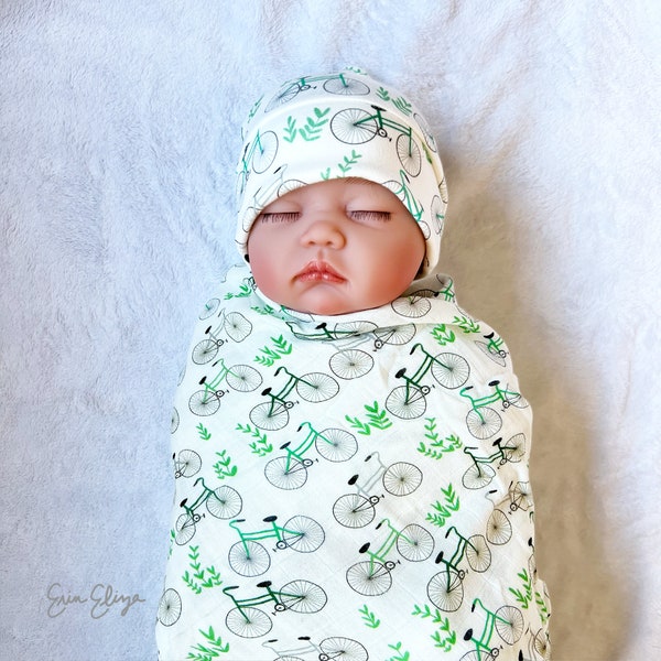 Bike swaddle blanket, Bike baby gifts, Cyclist baby gift, Bicycle swaddle, Bike baby shower, Bicycle baby, Bicycle swaddle, Cyclist baby