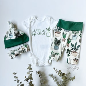 Baby sprout, Plant baby outfit, Plant baby gifts, Little Sprout, Plants baby shower, Plant gifts for baby, Tiny sprout baby, Plant baby