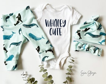Whaley cute baby, Ocean baby gift, Ocean coming home outfit, whale baby boy outfit, Ocean baby shower, Whale baby gift, Ocean baby