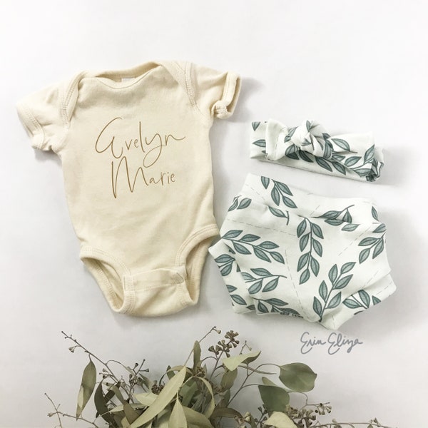 Summer baby girl coming home outfit, Modern baby girl coming home outfit