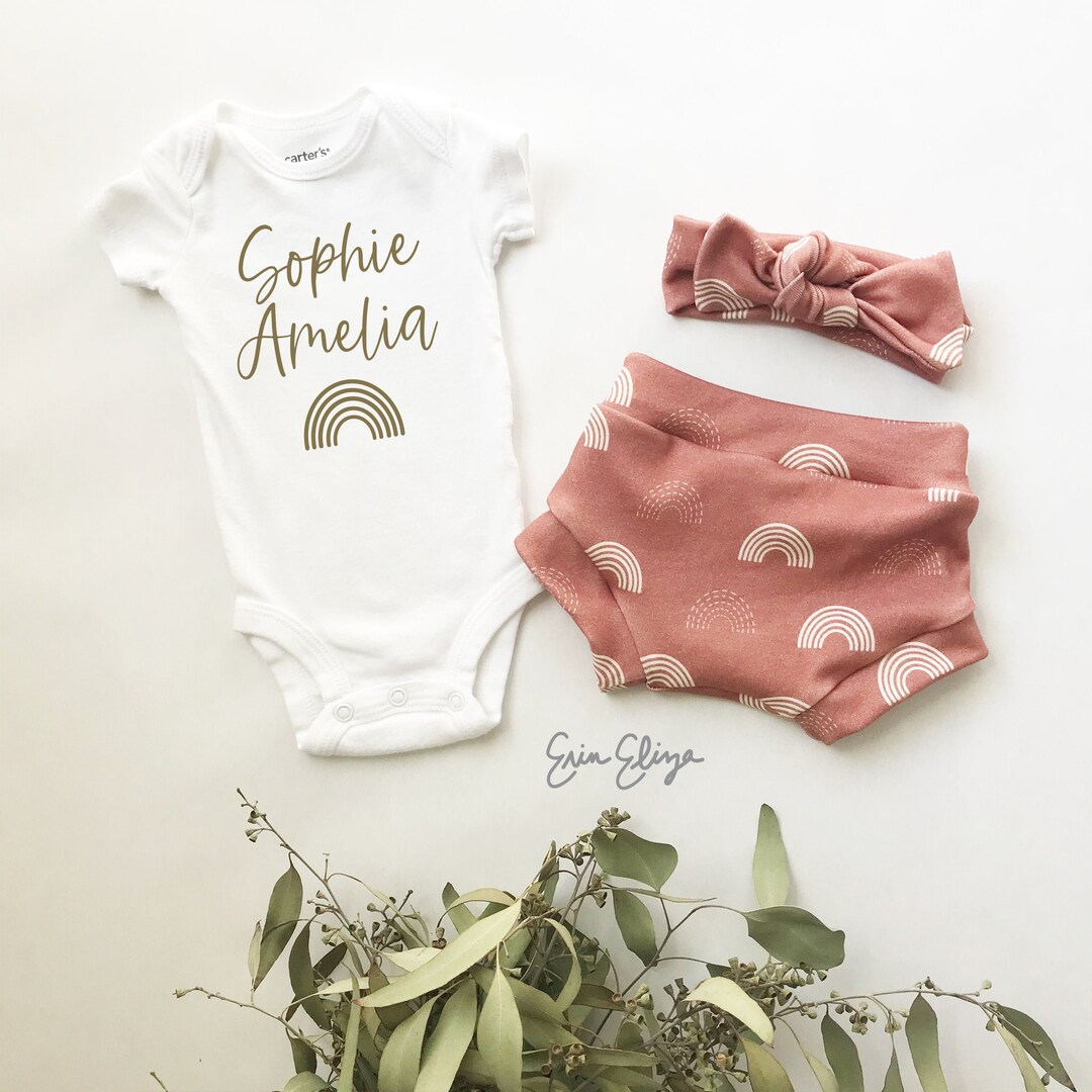 Girl Rainbow Baby Rainbow Baby Outfit Girl Girl Rainbow Baby Etsy