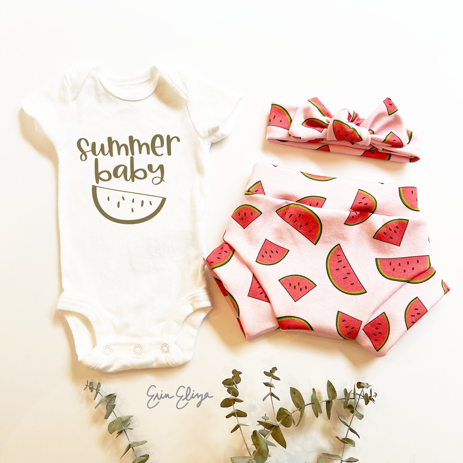 Summer Outfit Baby Girl Watermelon Baby Girl Clothes Coming Etsy