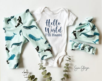 Whale baby, Whale baby gift, Whale coming home outfit, baby boy whale outfit, Ocean baby shower, Ocean baby gift, Ocean baby