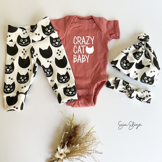 Cat Baby Clothes Cat Baby Outfit Cat Baby Pants Coming Home 