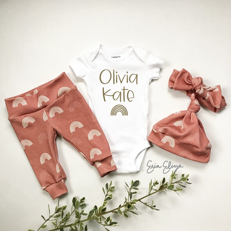 rainbow baby going home outfit