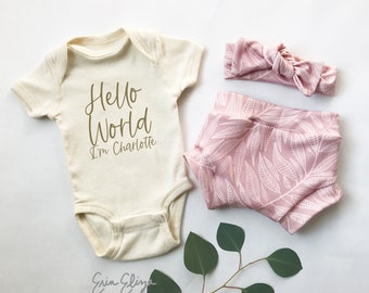 Baby girl coming home outfit shorts, Summer baby coming home outfit, Baby girl coming home outfit summer,  Newborn girl outfit summer