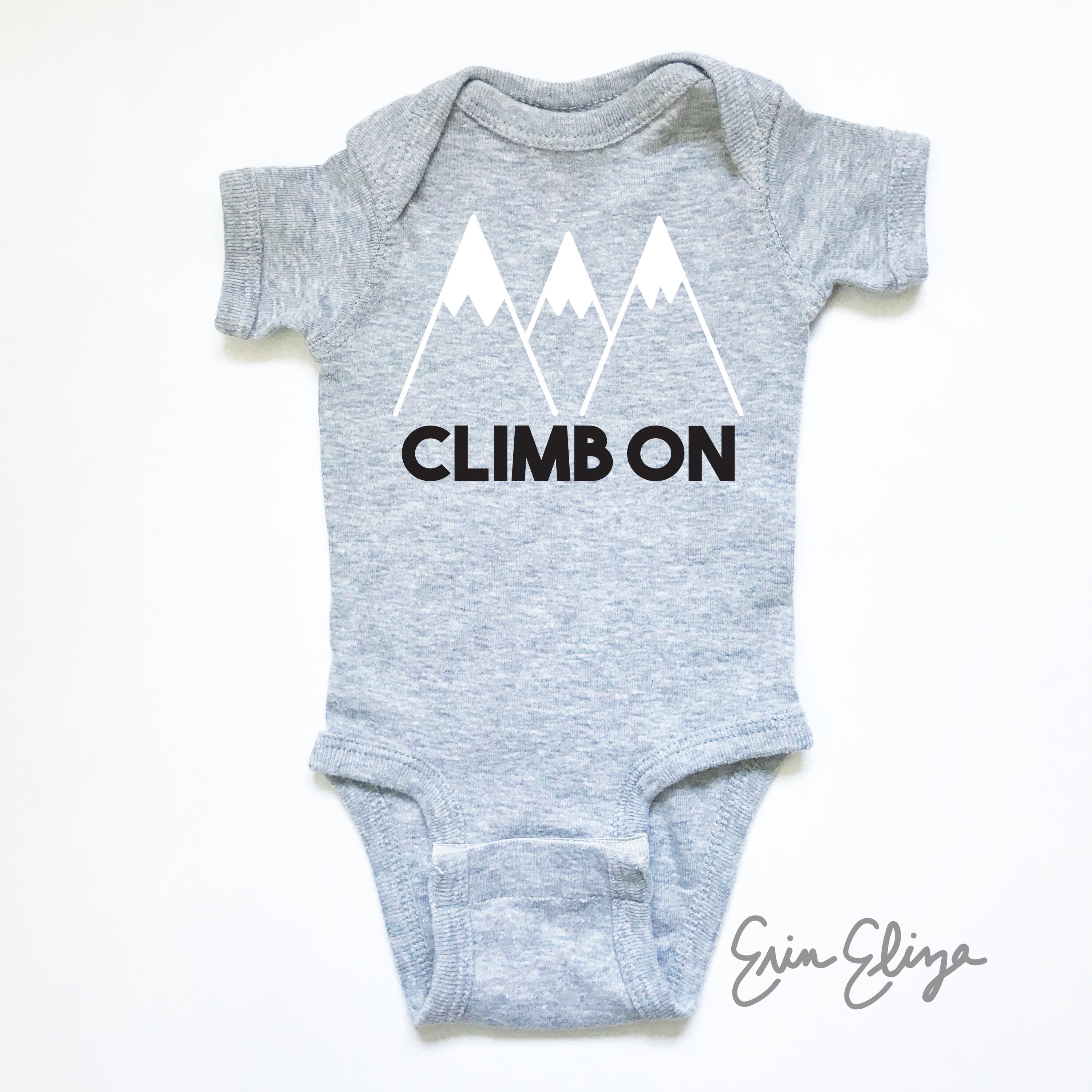 Climb On baby climbing baby shirt baby boy shirt baby girl Etsy