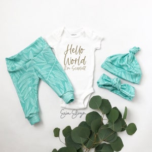 Baby girl clothing, Baby girl clothes, Newborn baby girl coming home outfit, Gifts for baby girl, Baby girl newborn clothes image 1