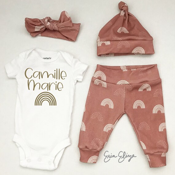 rainbow baby going home outfit