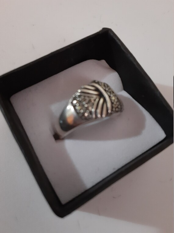 Marcacite Antiqued Ring - image 6