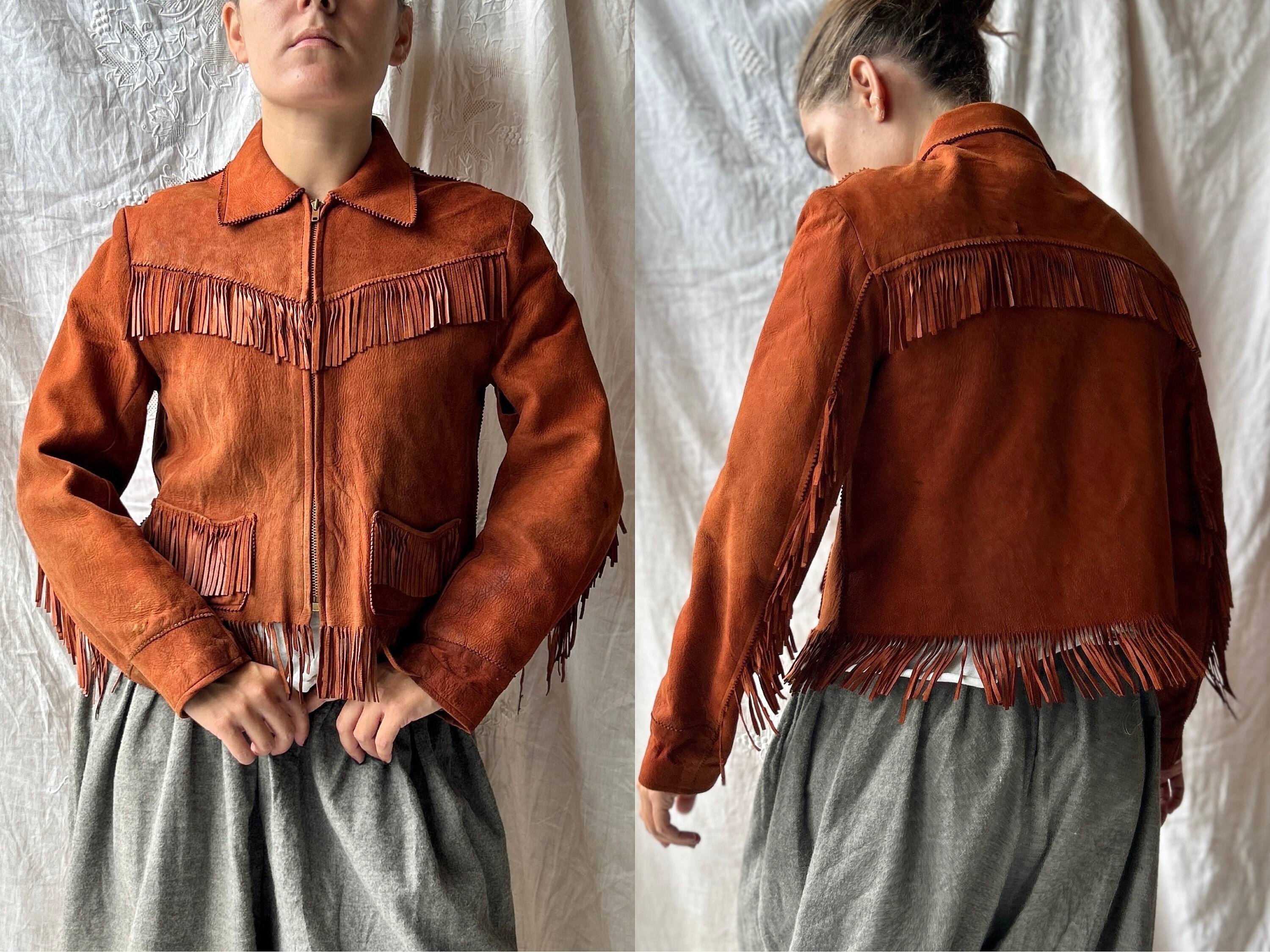 ジャケット・アウター Vnintage leather mods coat VTG 40S 50S M PLAID LINED BECK NORTHEASTER FLYING TOGS