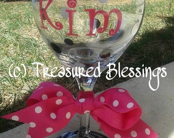 Personalized Wine Glass Personalized Wine Glass