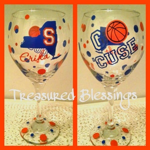 Syracuse Collegiate Wine Glass Syracuse Collegiate Wine Glass