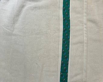 Tulane Monogrammed Shower Wrap