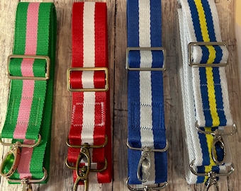Divine Sorority Striped Handbag Straps