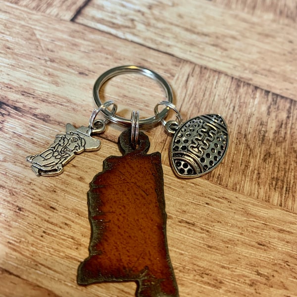 Ole Miss - University of MS Inspired Keychain
