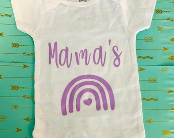 Mama's Rainbow Onesie - Rainbow Baby - Miracle Baby - IVF - IUI - Infertility - Baby Girl - Baby Boy - Baby Announcement