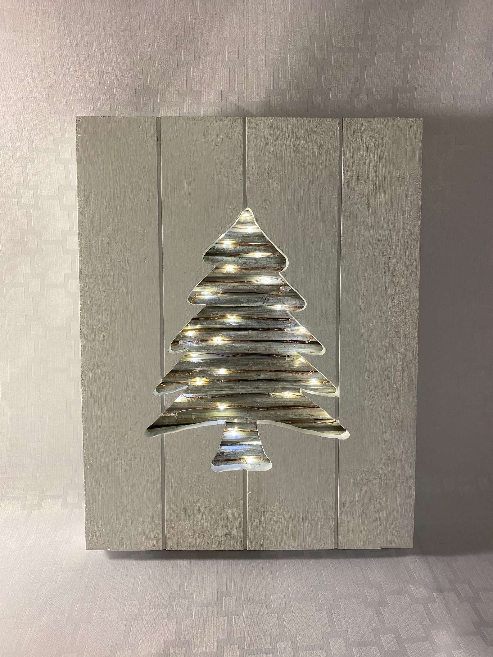 Christmas Tree LED Wall Decoration Etsy
