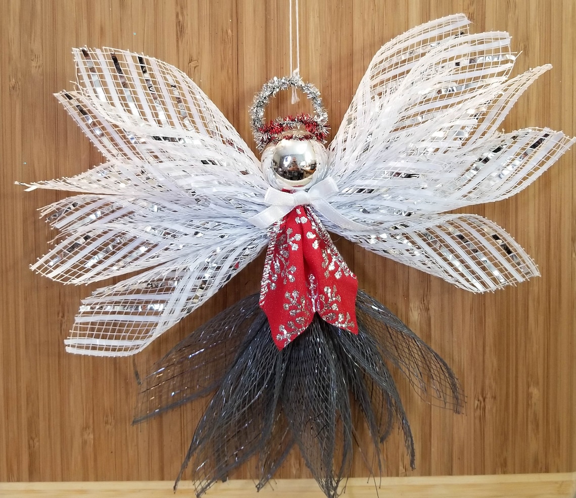 Angel Ornament Christmas Tree Ornament Guardian Angel Etsy