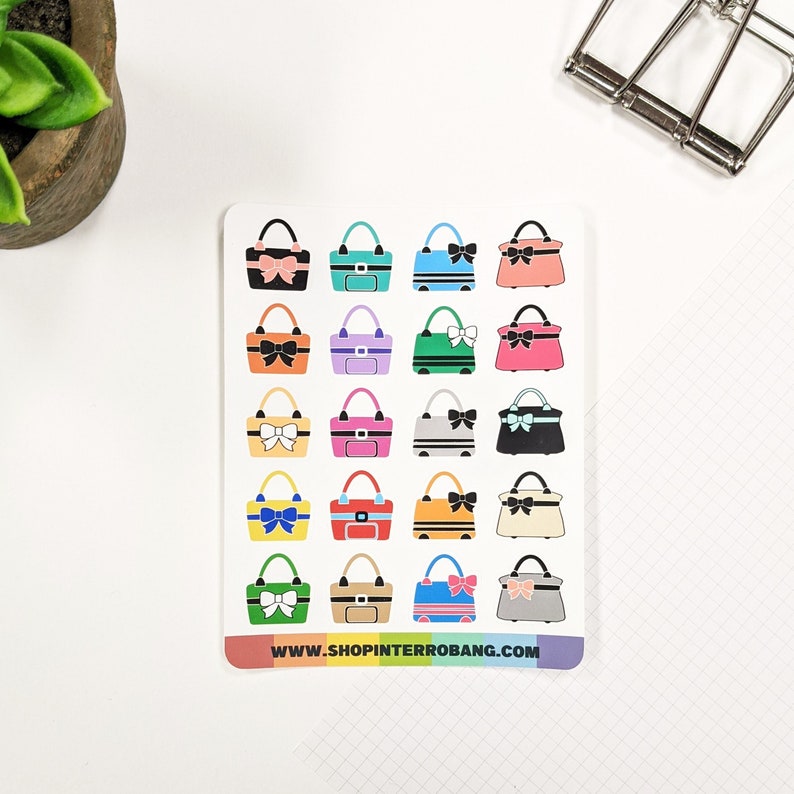 Handbags Planner Stickers Journaling Stickers image 1