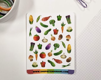 Produce - Vegetables | Planner Stickers | Journaling Stickers