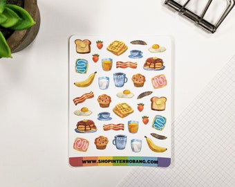 Breakfast | Planner Stickers | Journaling Stickers