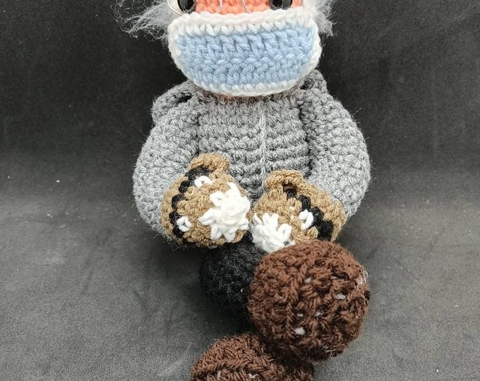 Cozy Bernie Crochet doll