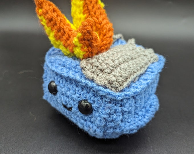 Crocheted Dumpster Fire