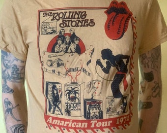 Hand Printed Short Run Rolling Stones Parking Lot 1972