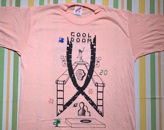Front/Back Hand Printed Vintage 80's CooL DooM