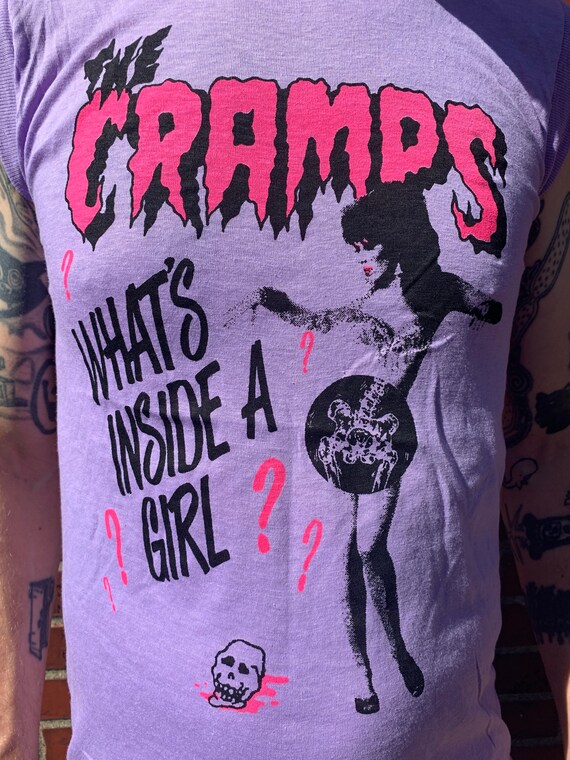 80's The Cramps sleeveless T shirt