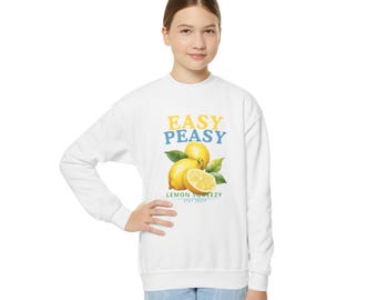 Easy Peasy Lemon Sqeezy Stay Zesty Youth Crewneck Summer Time