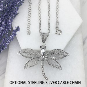 Dragonfly Pendant, 925 Sterling Silver Dragonfly Pendant Symbol of ...