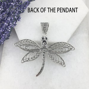 Dragonfly Pendant, 925 Sterling Silver Dragonfly Pendant Symbol of ...