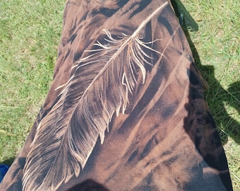 Feather Bleach Painted Shirt