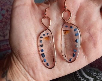 Custom Crusted Crystal Wing Earrings