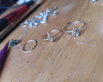 Music Note Ring // Custom Size • Sterling Silver