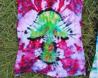 Mushroom Design Tie Dyed Shirt or Tank Top! {Custom Made}