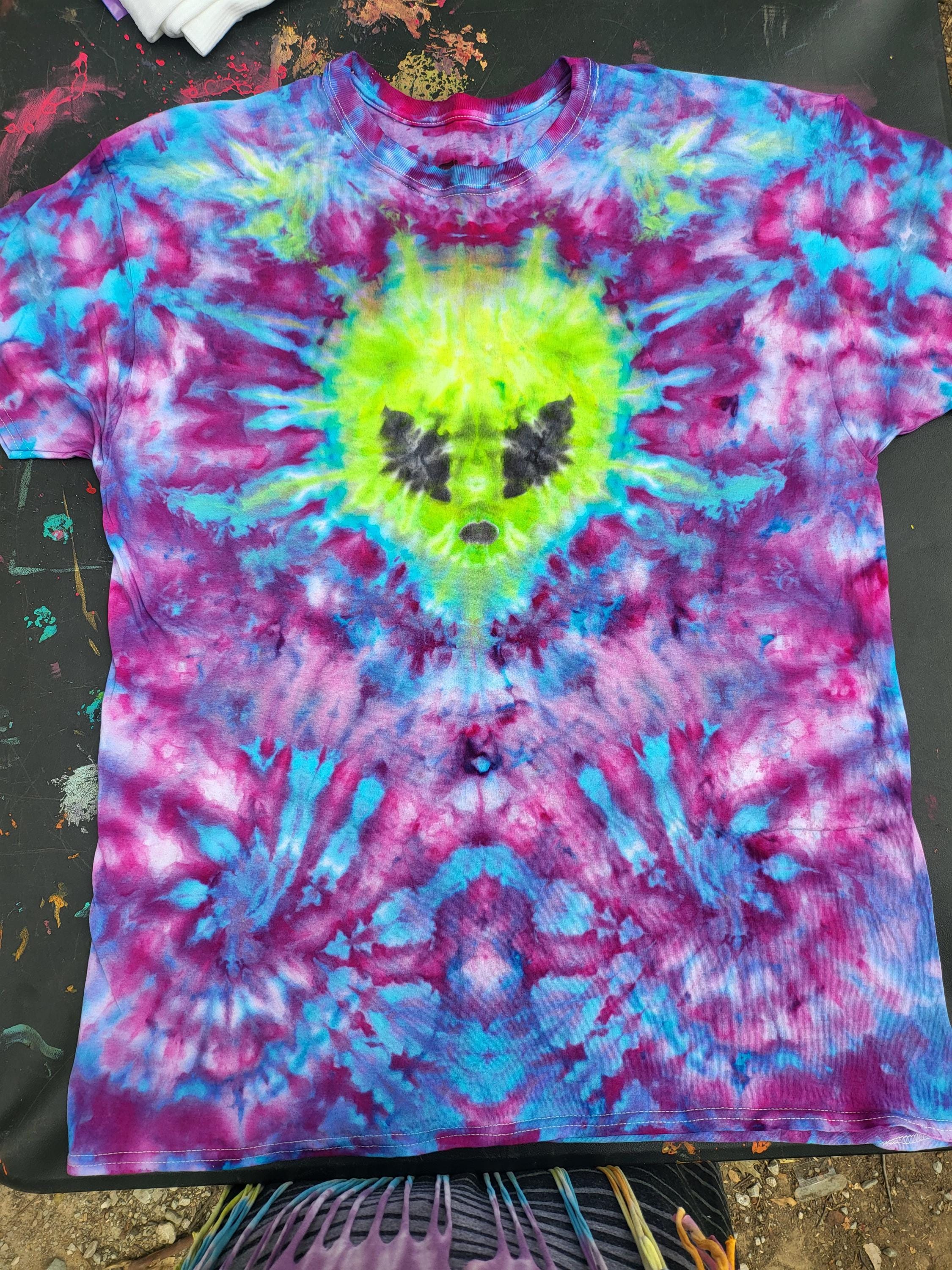 Alien Design Tie Dyed Shirt or Tank Top! {custom Made} - Etsy