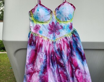 Sun Dress Hand-Painted with Dye {You pick colors!}