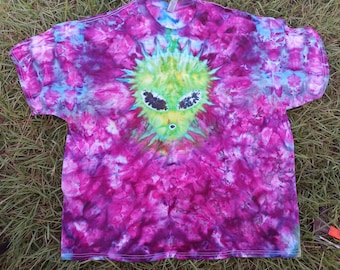 Alien Design Tie Dyed Shirt or Tank Top! {Custom Made}