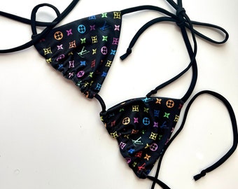 LV Triangle Top, Choose Your Size, Ready to Ship, Handmade Swimwear