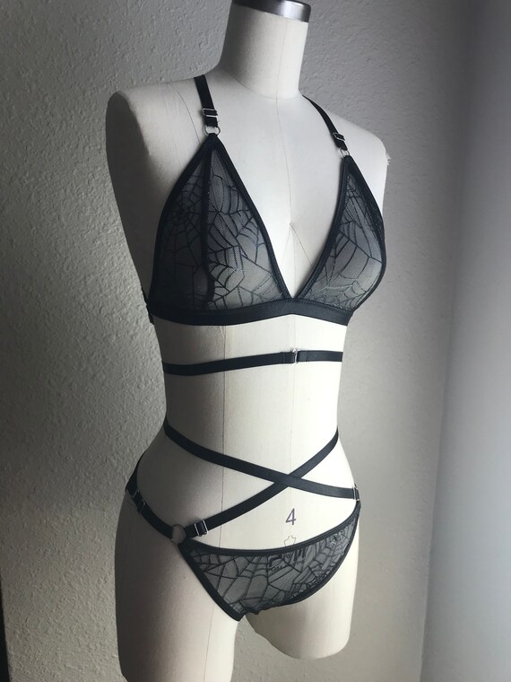 spider web bralette